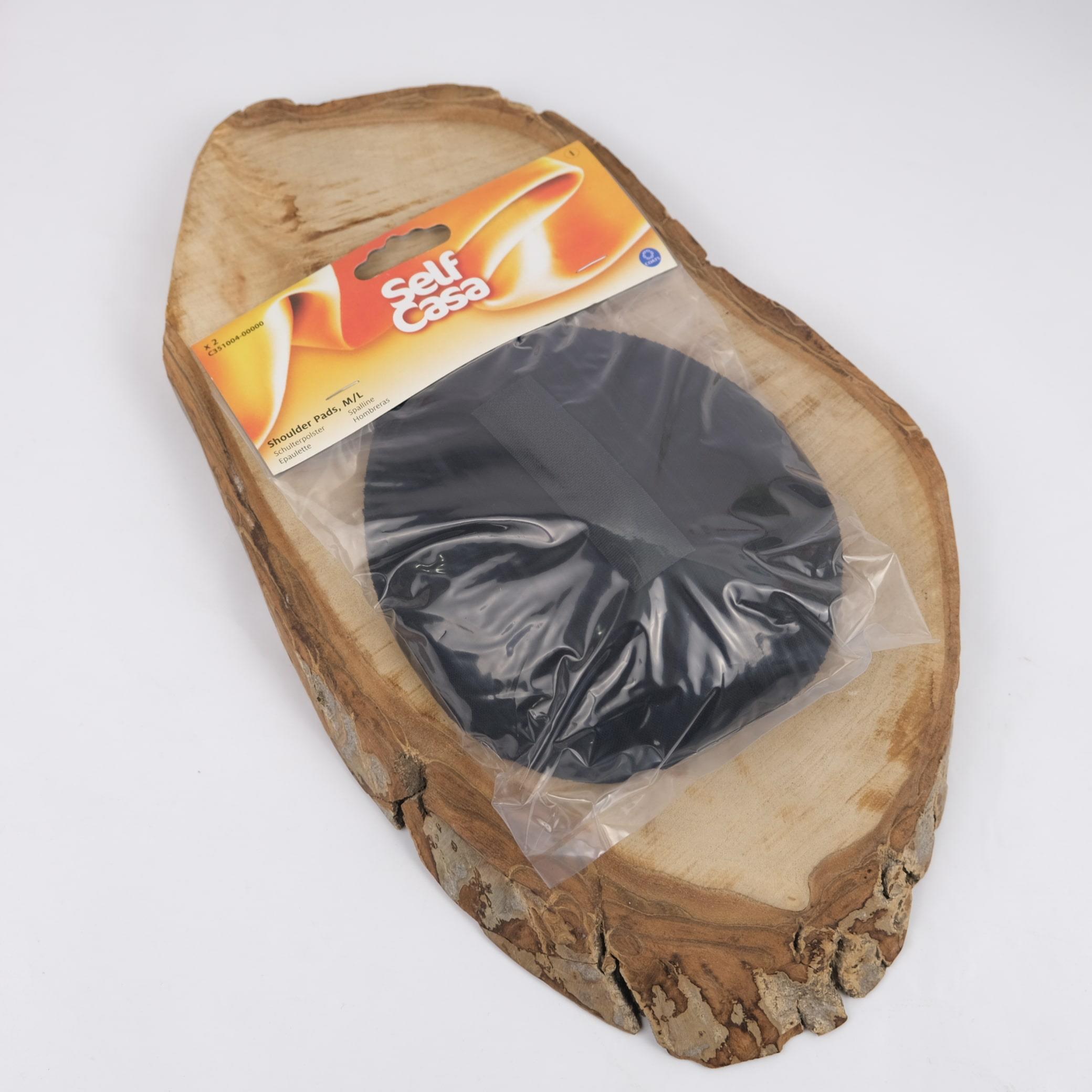 Siyah Omuz Vatkası - Cırt Bantlı, Polyester Gömlek ve Abiye Vatkası