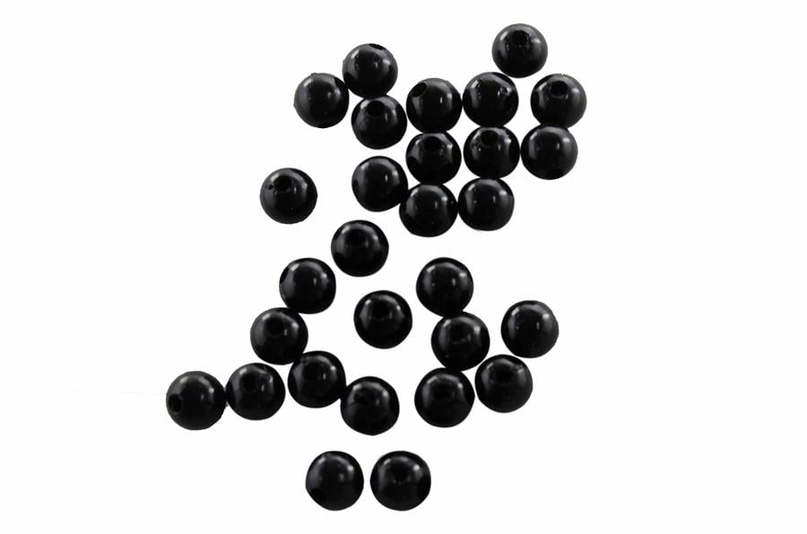 Siyah Plastik İnci 12 mm 100 Gram