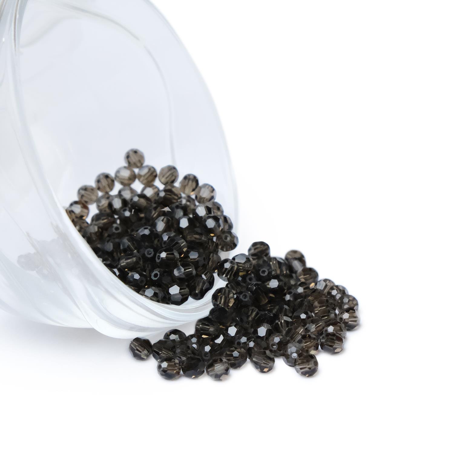 Swarovski Kristal Boncuk 4 mm Yuvarlak Kesim Koyu Haki