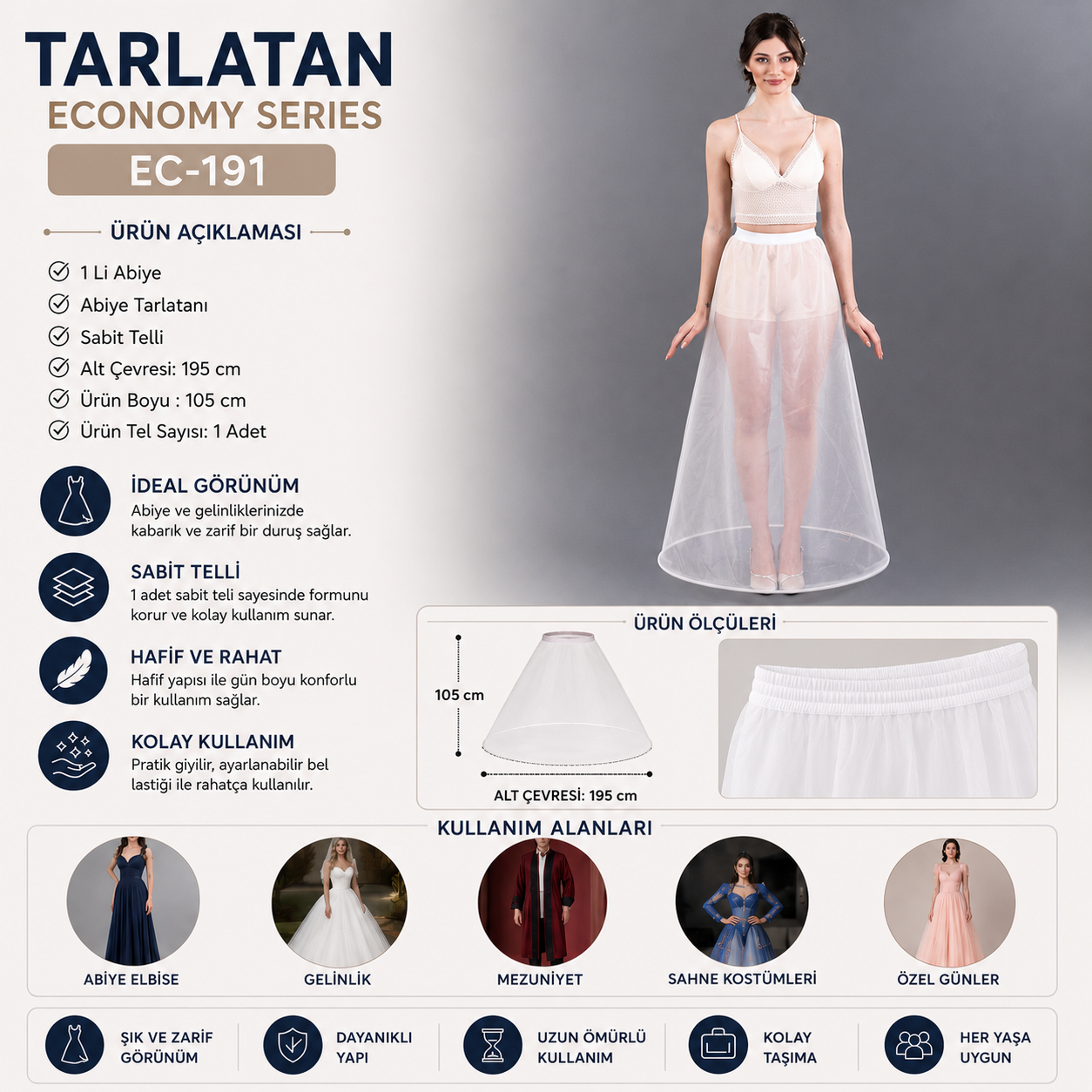 Tarlatan Economy Series EC-191