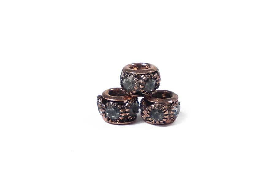 Taşlı Charm Bakır 7mm