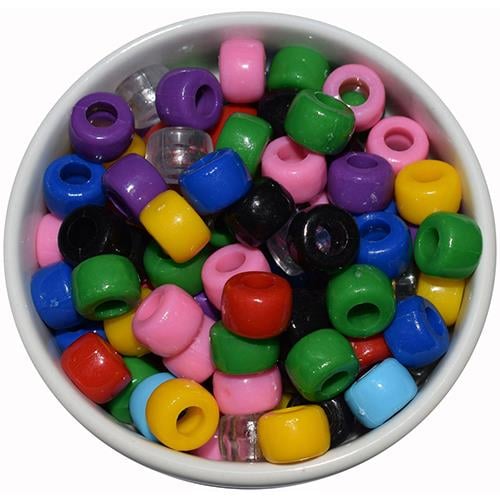 Tekstil-Makrome Boncuk Karışık Renkli 8 mm