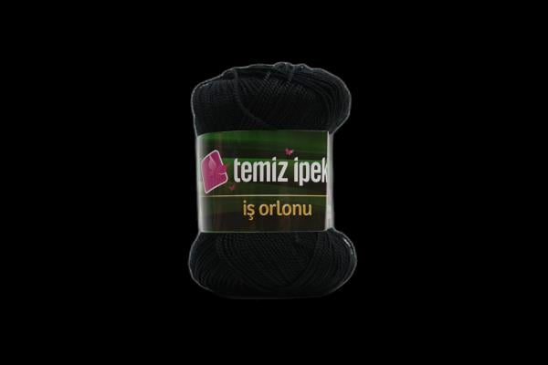 Temiz İpek İş Orlonu Etamin ve Kanaviçe İpi Siyah