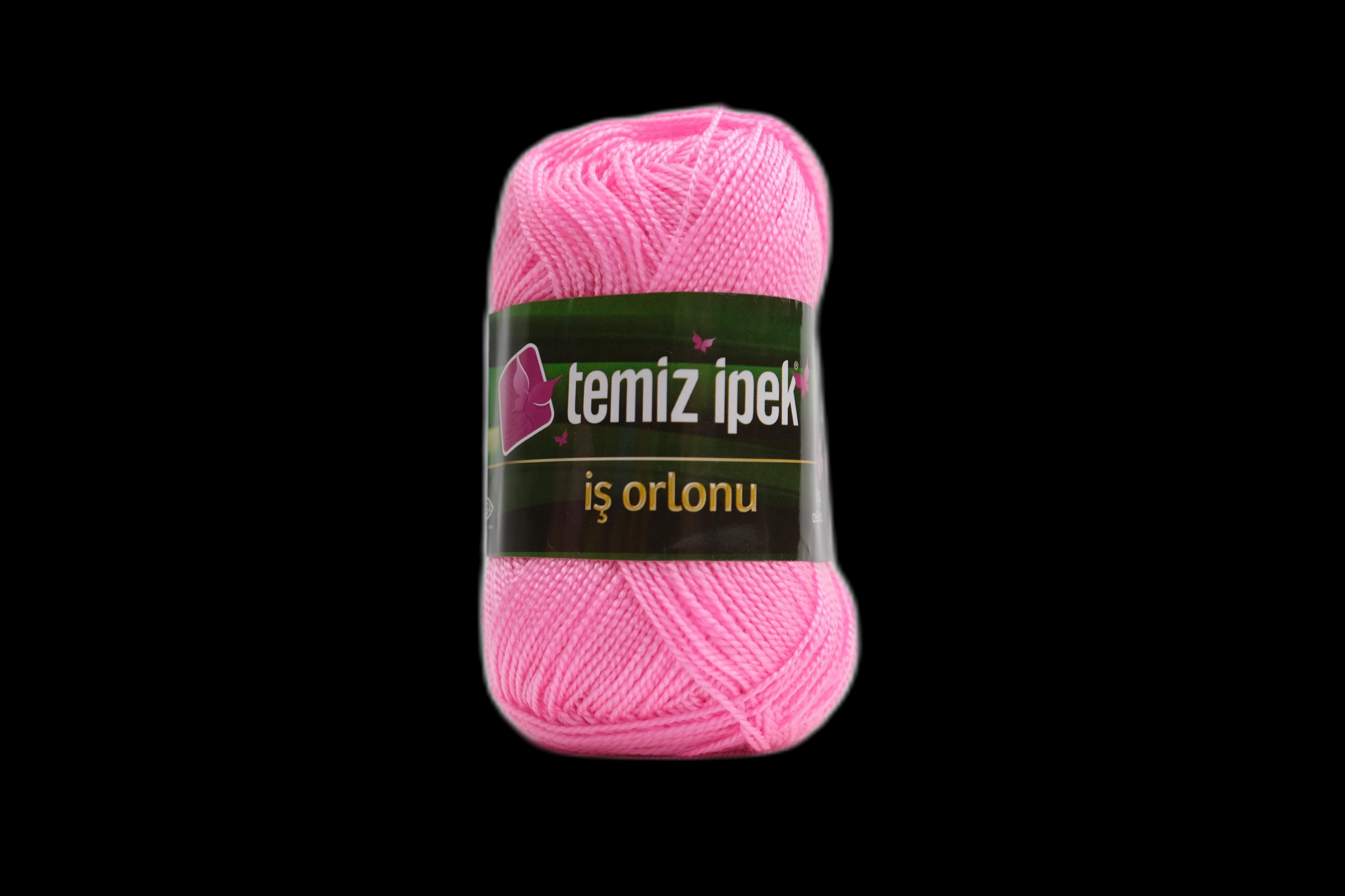 Temiz İpek İş Orlonu Etamin ve Kanaviçe İpi Pembe