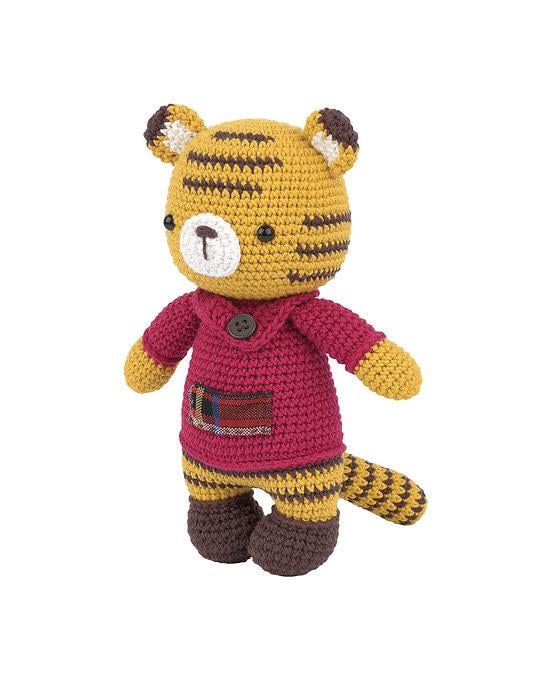 Tığ İşi Amigurumi Kit Meraklı Kaplan