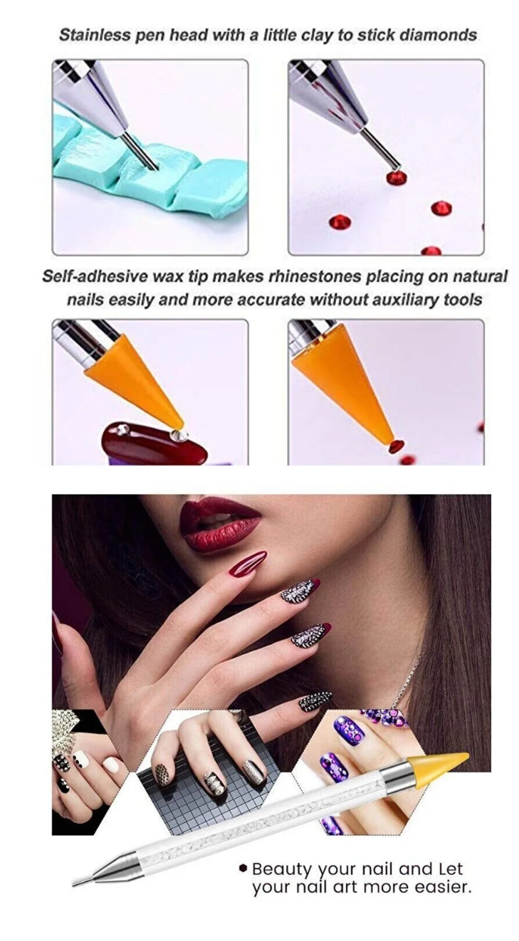 Tırnak Süsleme Kalemi ve Taş Tutucu Kalem