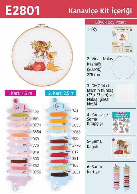 Tuva Kanaviçe Etamin Kiti E2801