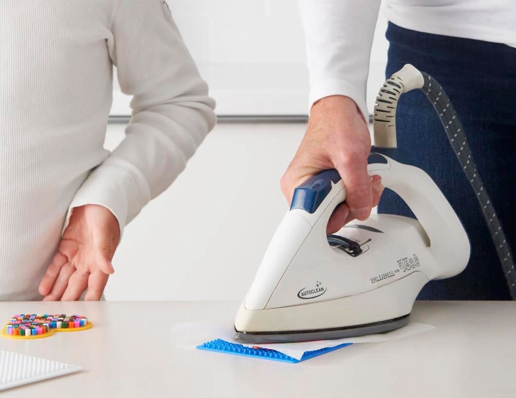 Ütüyle Yapışan Plastik Boncuk Seti Çocuk Aktivite Boncuk Seti Şeffaf Kutu 