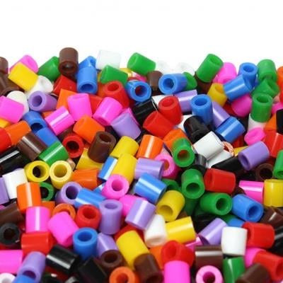 Ütüyle Yapışan Plastik Boncuk Seti Çocuk Aktivite Boncuk Seti Şeffaf Kutu 