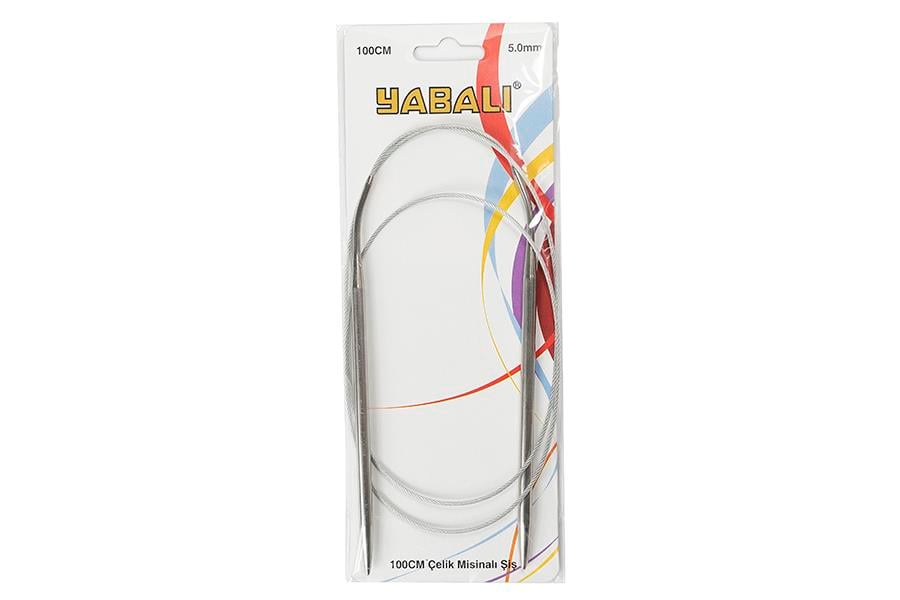 Yabalı 100 cm Çelik Misinalı Şiş 5 mm