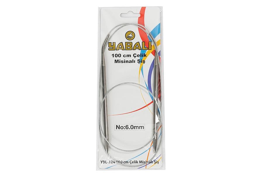 Yabalı 100 cm Çelik Misinalı Şiş 6 mm