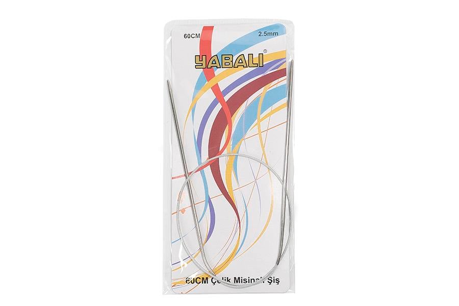 Yabalı 60 cm Çelik Misinalı Şiş 2,5 mm