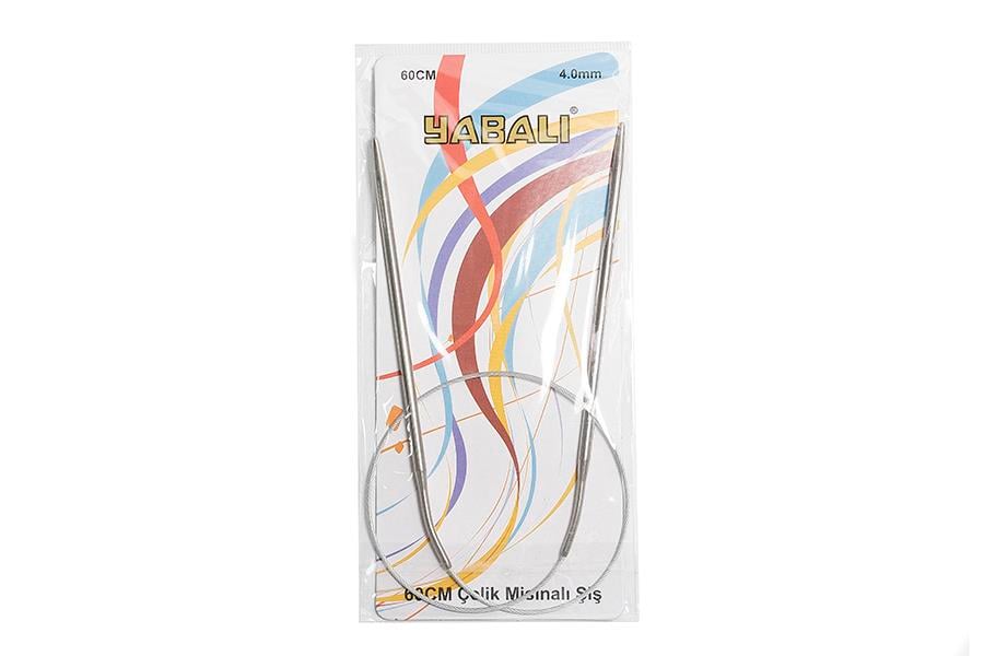 Yabalı 60 cm Çelik Misinalı Şiş 4 mm