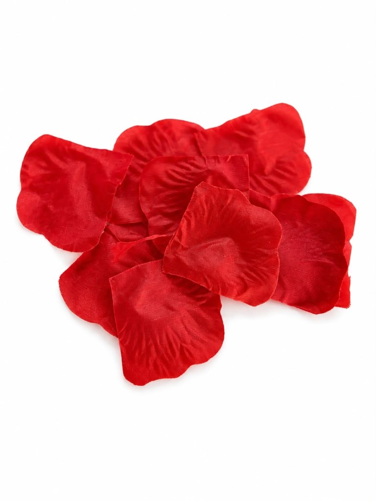 Yapay Kırmızı Gül Yaprağı Paket (300 Adet)