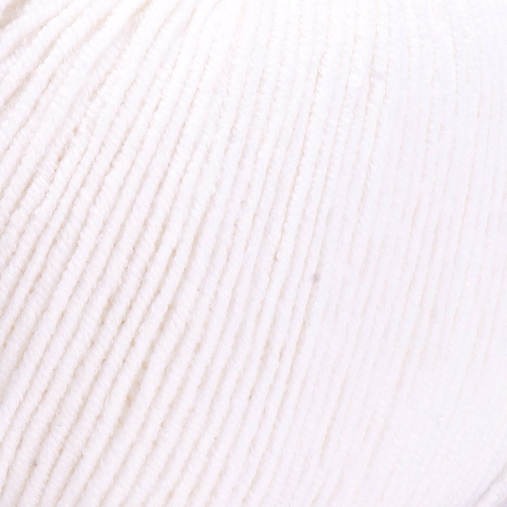 Yarnart Jeans Beyaz El Örgü İpi 01