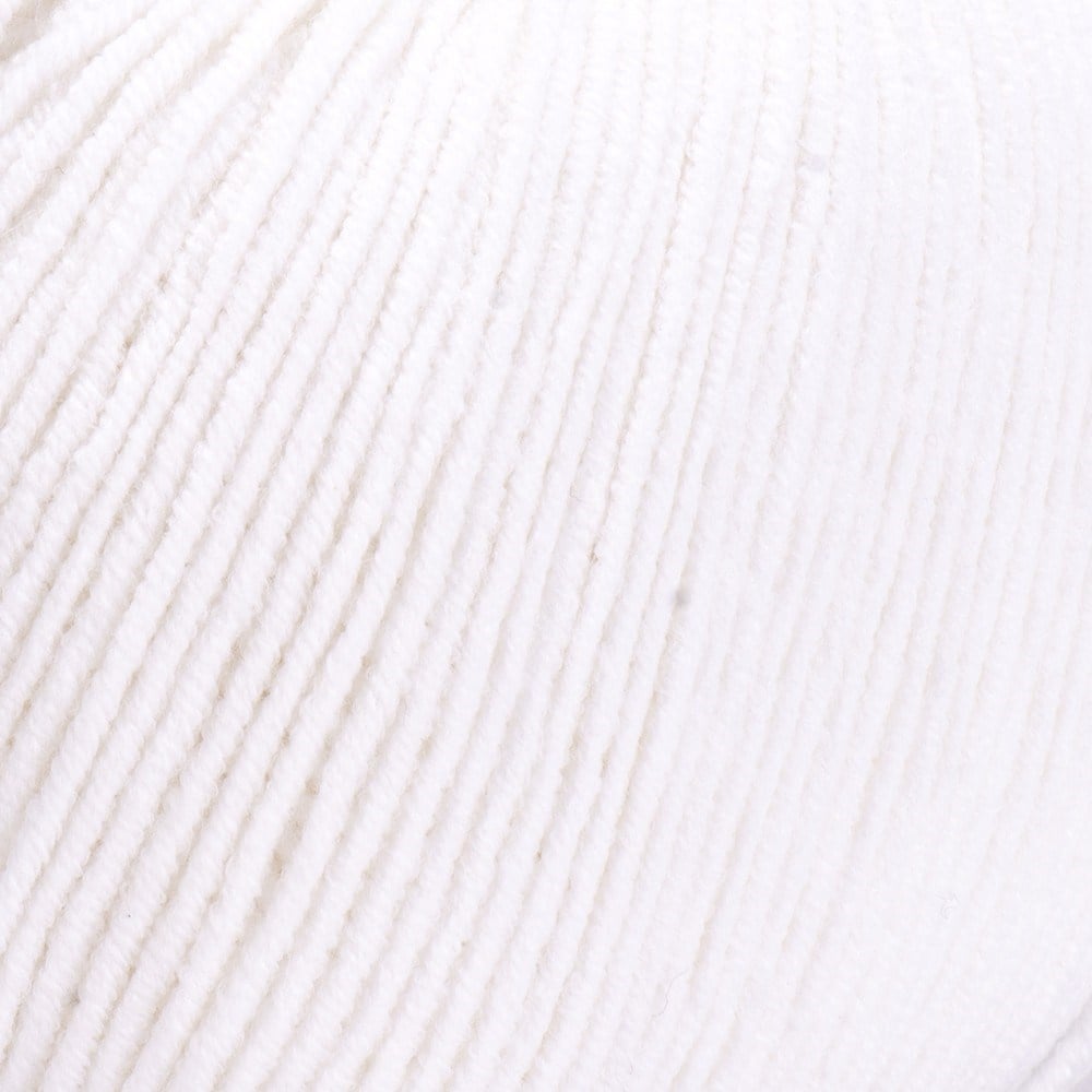 Yarnart Jeans Beyaz El Örgü İpi 01
