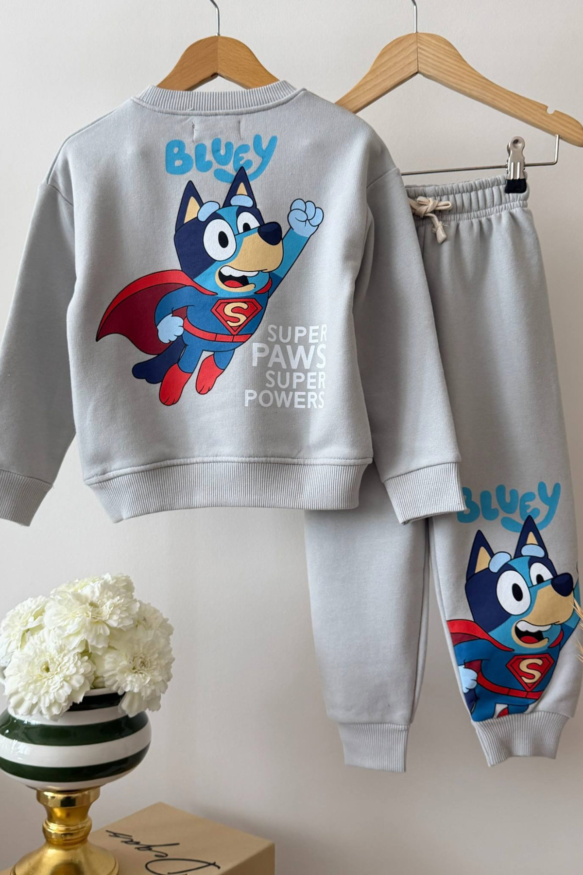 Bluey Super Paw Takım-Gri (2-8 yaş aralığı)