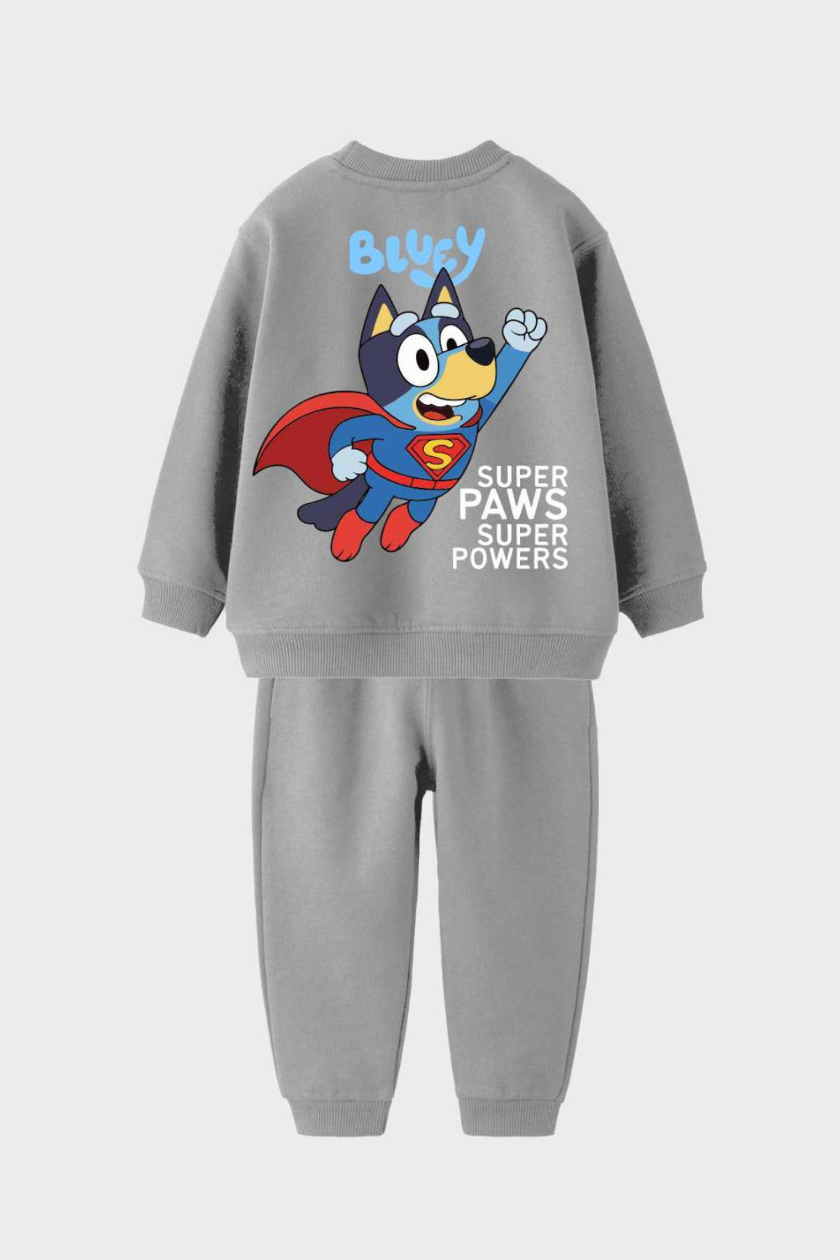 Bluey Super Paw Takım-Gri (2-8 yaş aralığı)