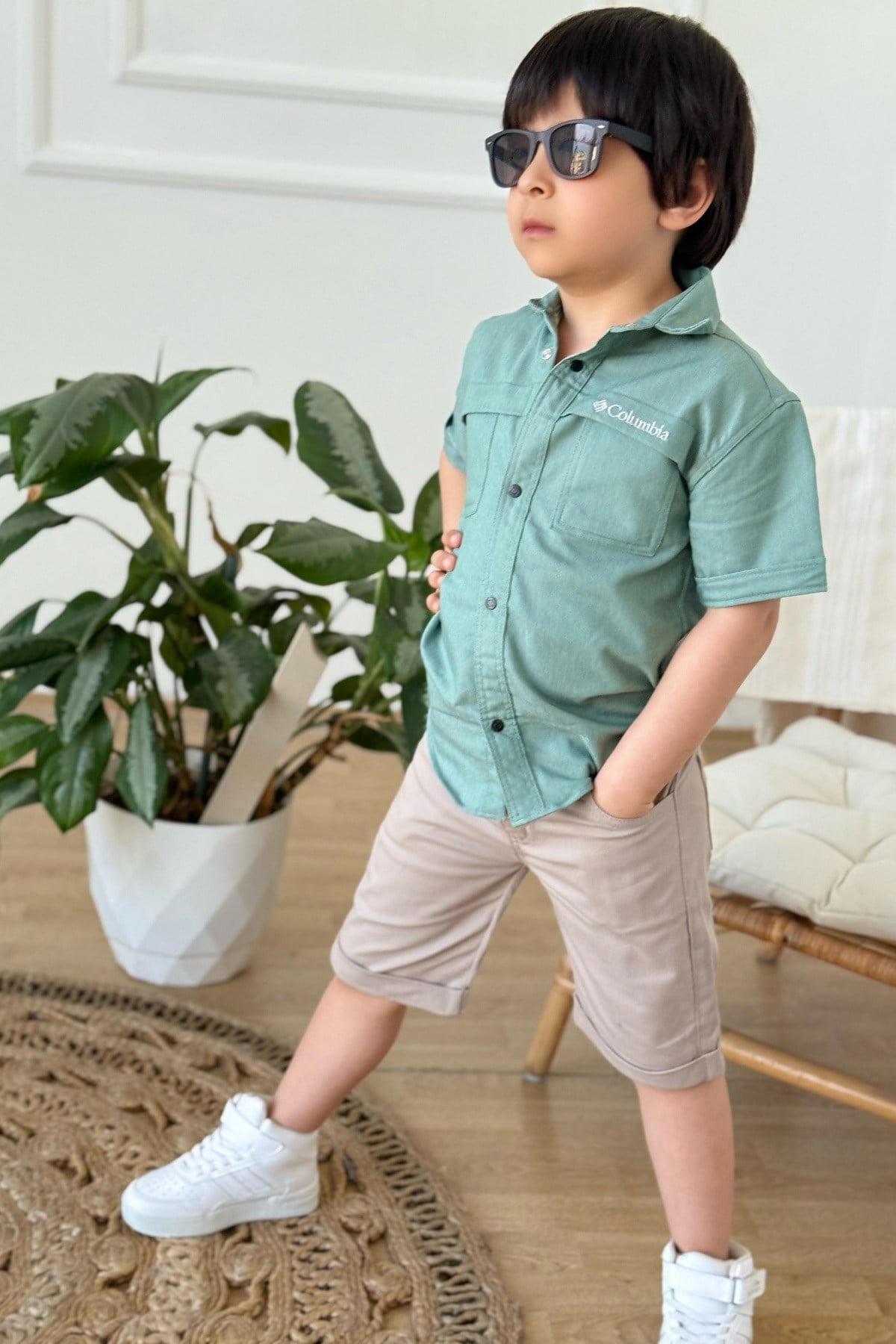 Joystore Erkek Şort - Bej (4-15Yaş)