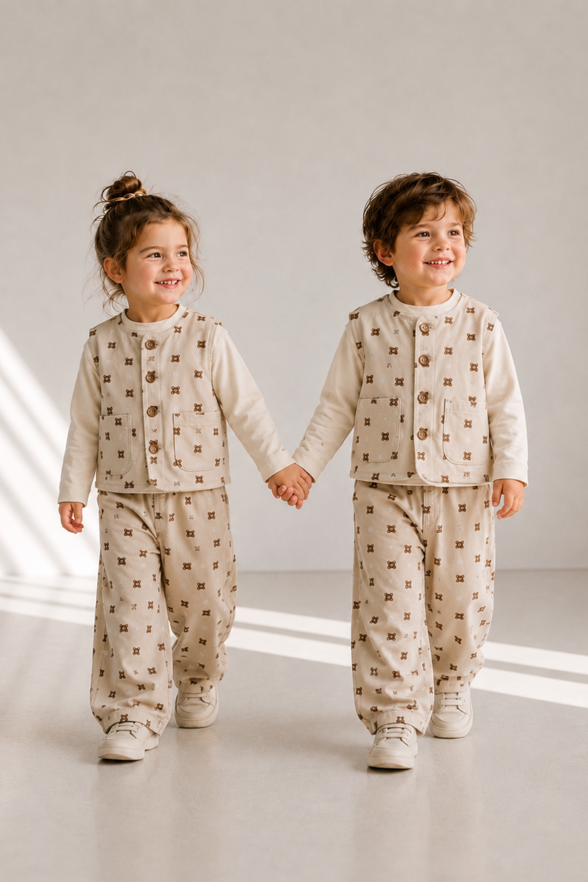 Laciel ParisUnisex Bear Yelekli Takım- (2-7yaş)