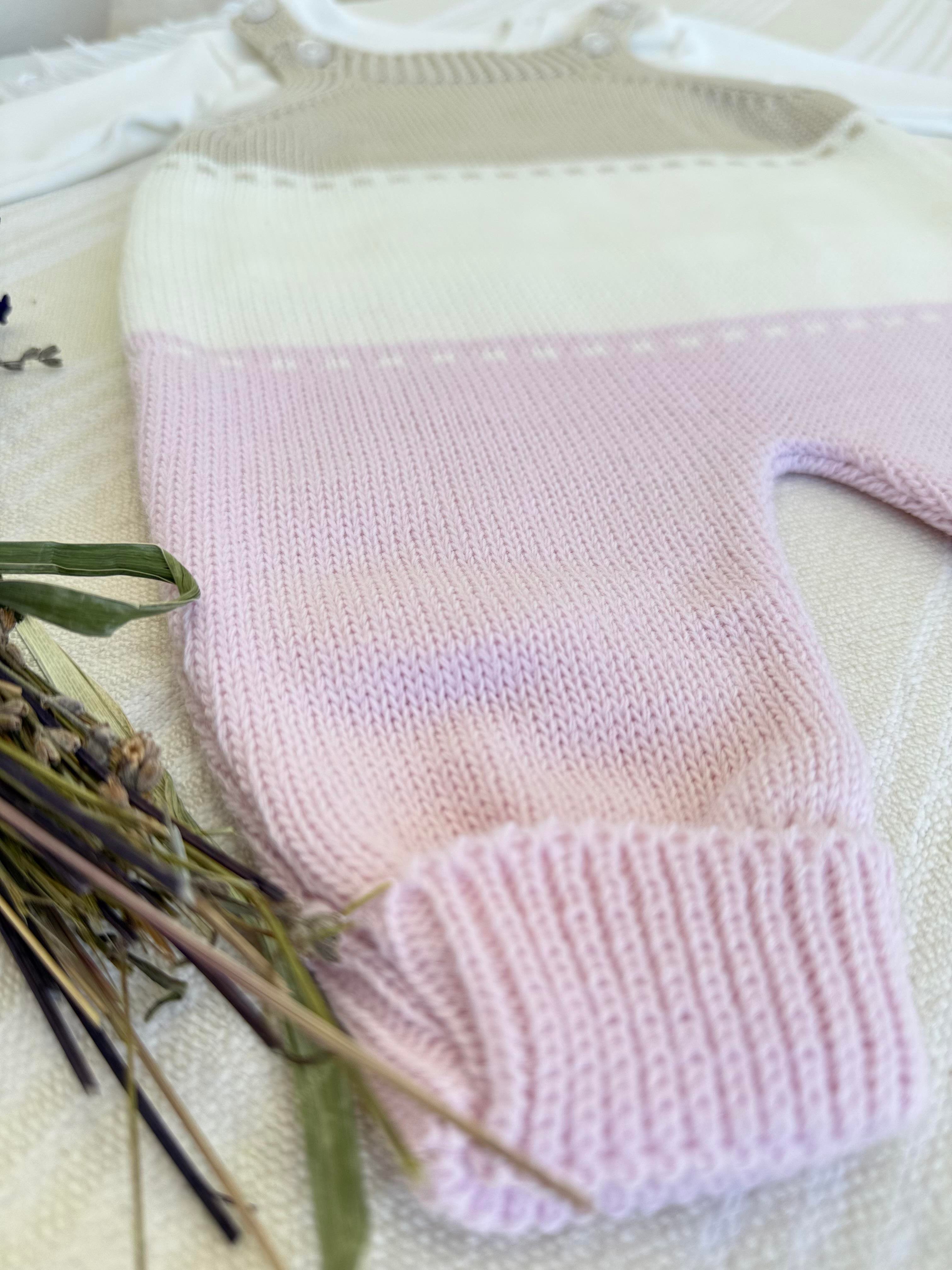 Lalin Örgü Tulum Takım(6-12ay)