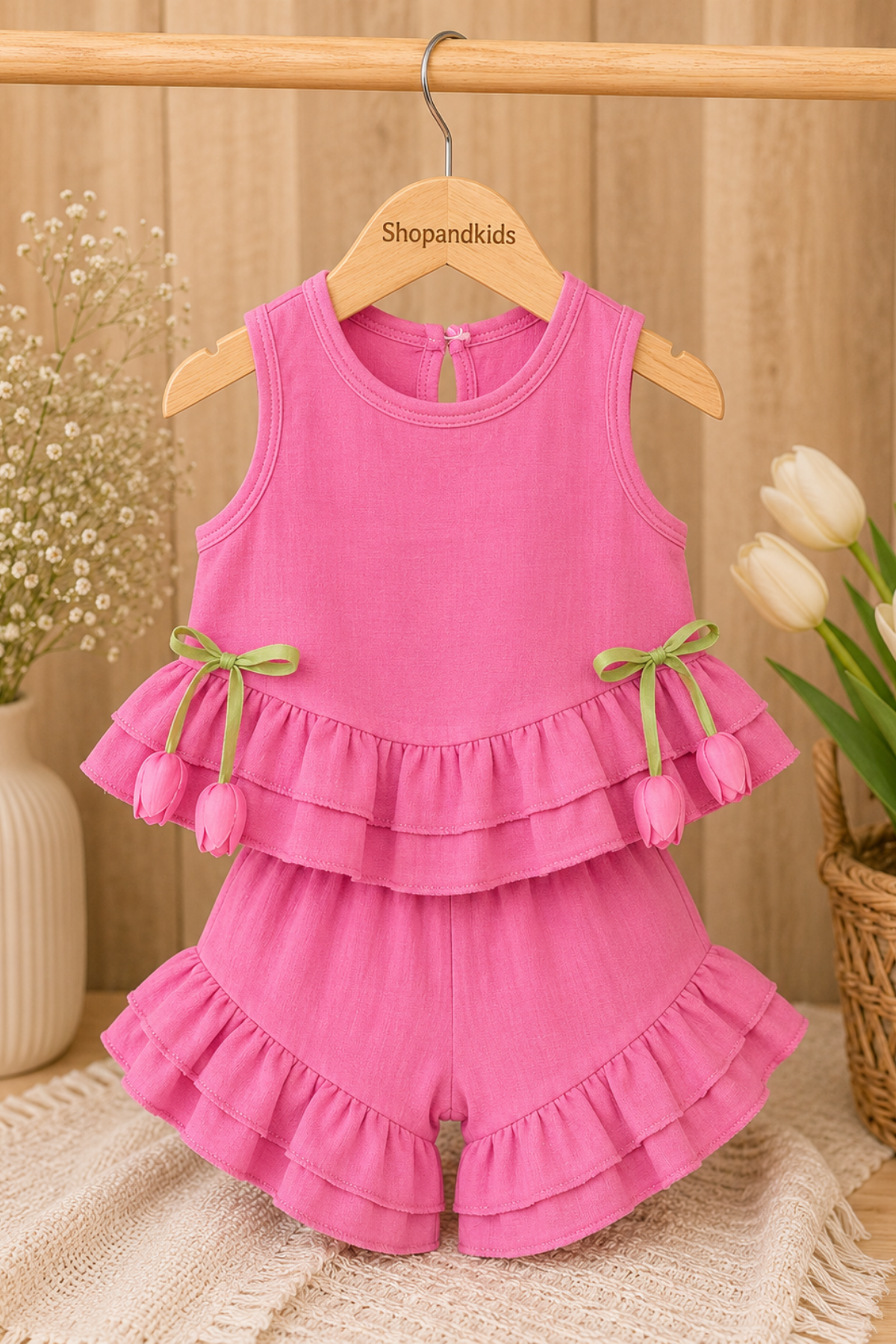 Müslin LaleTakım -Pembe (1-5 yaş)