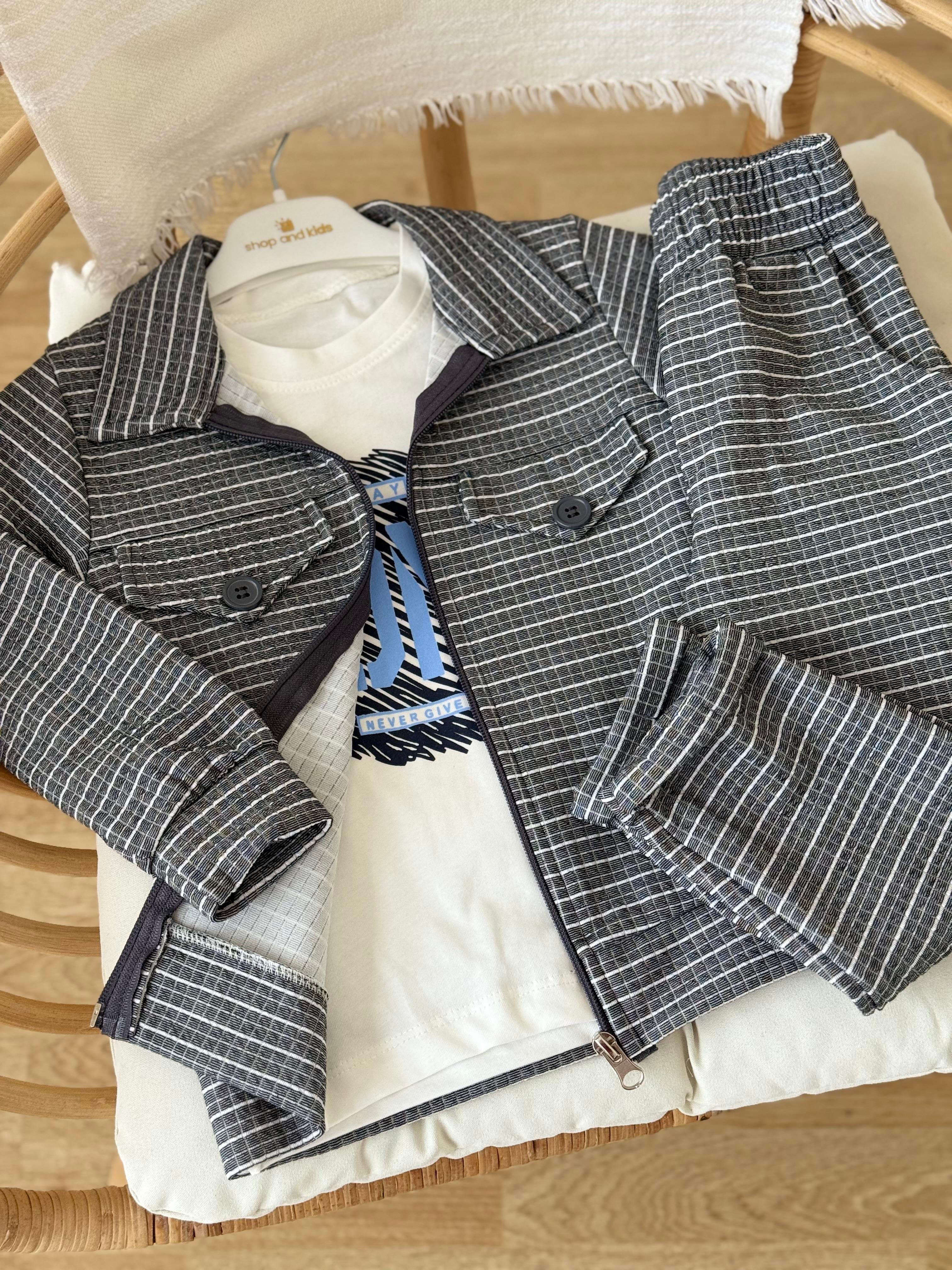 Never 3'lü Takım -Antrasit (3-6yaş aralığı)