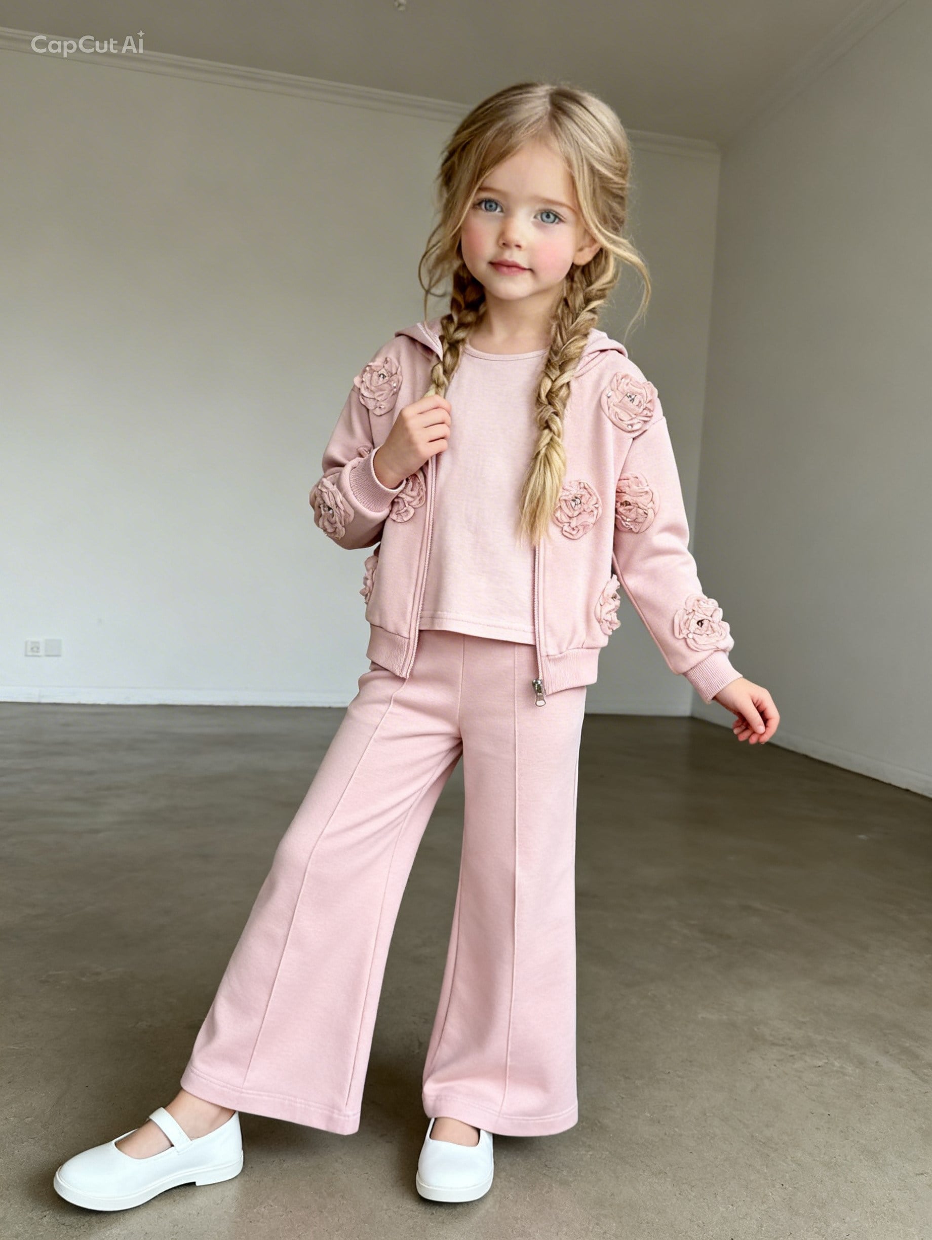 Pearl RoseTakım -Pudra(5-8yaş)