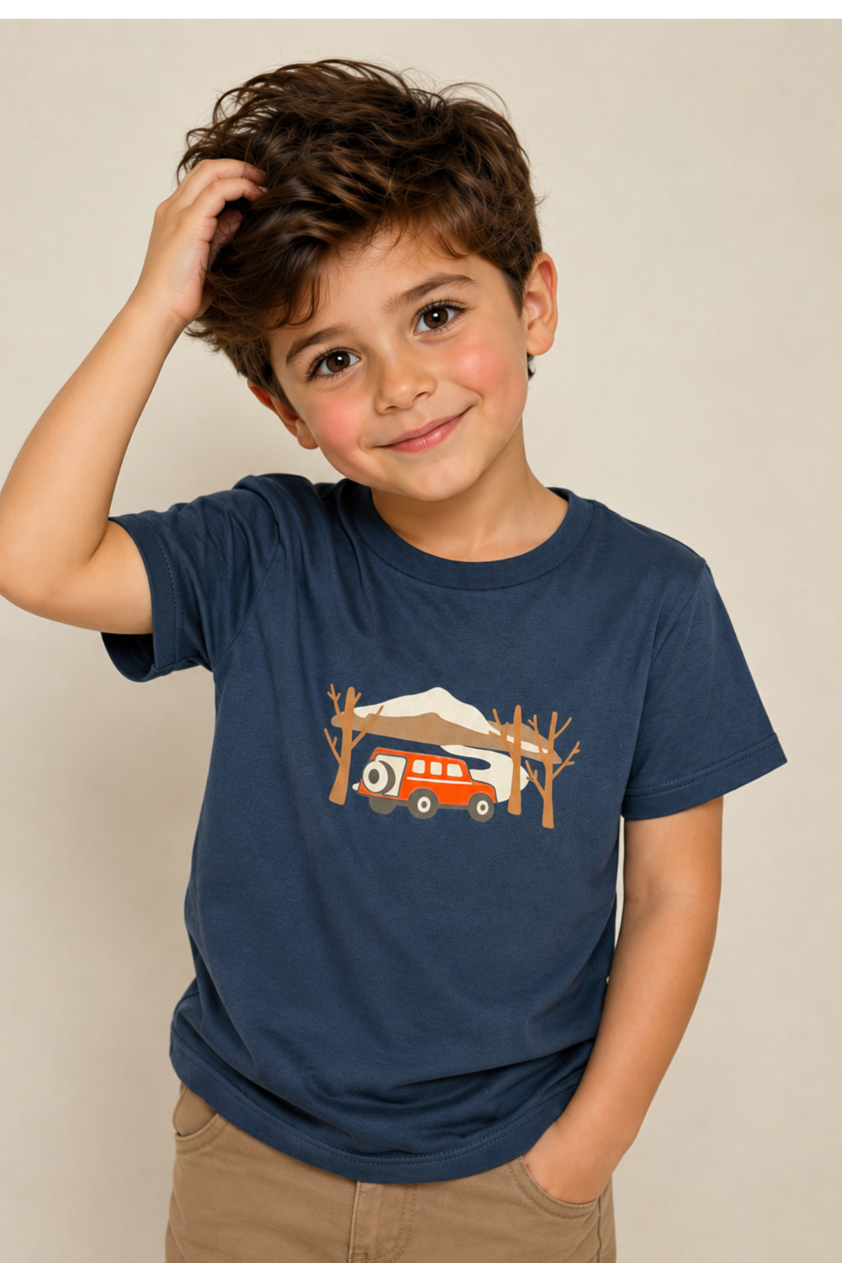 Safari T-shirt - Füme (5-8yaş aralığı)