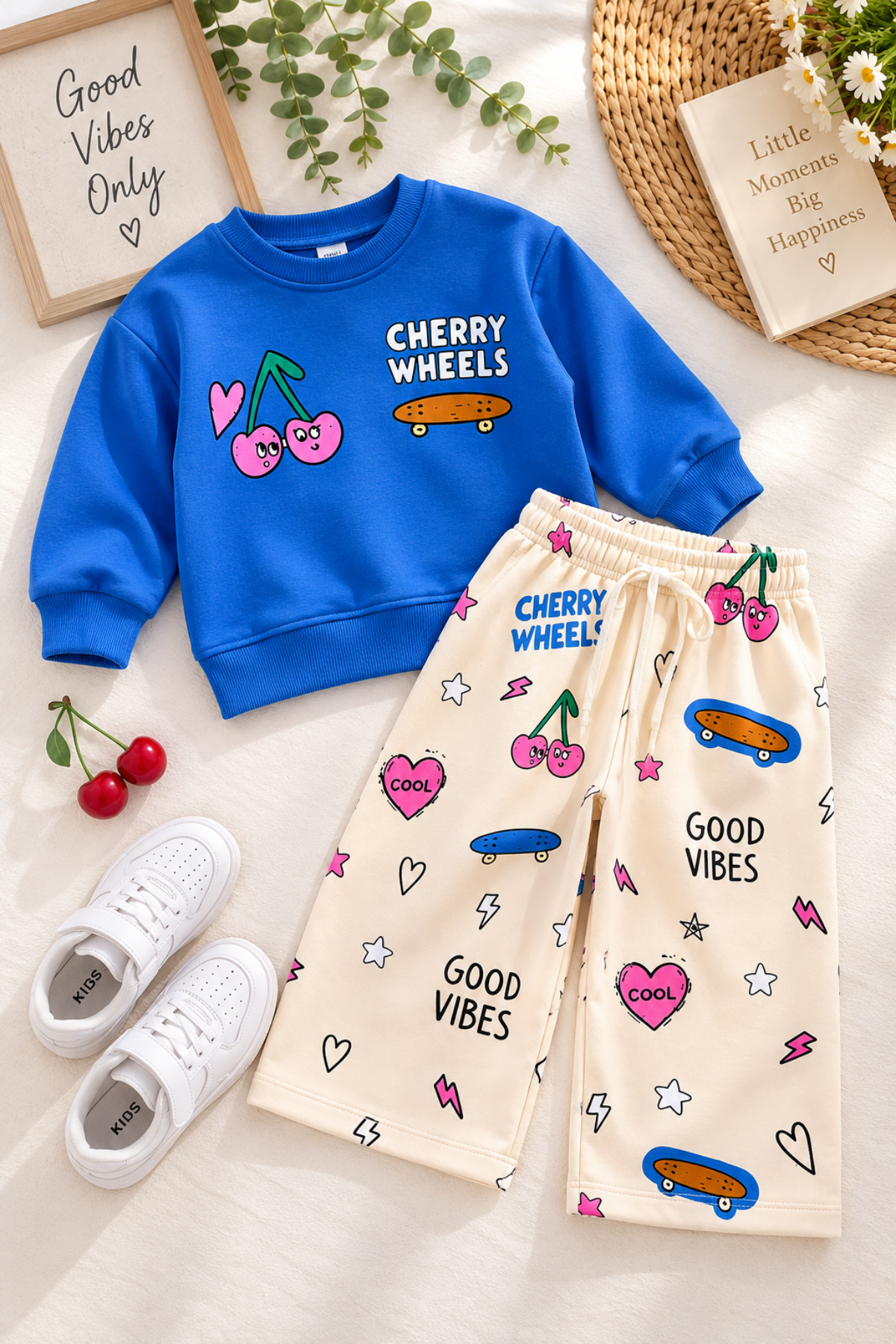 Unisex Cherry Wheels Takım (2-8 yaş aralığı)