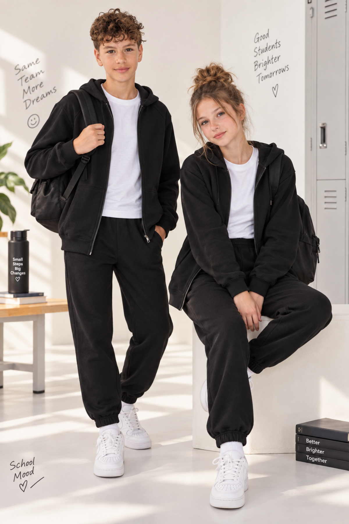 Unisex Eşofman Takımı-Siyah (6-15 yaş aralığı)