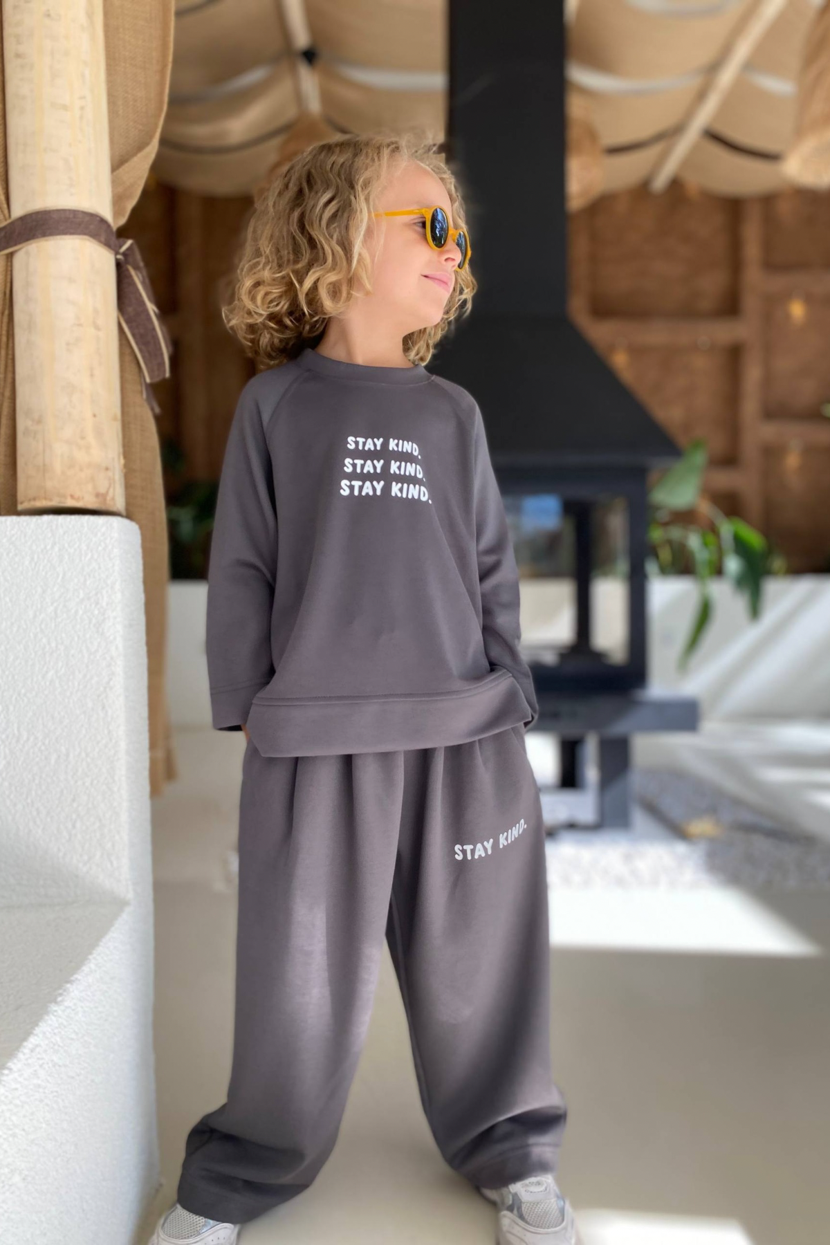 Unisex Oysho Takım- Antrasit (3-10 yaş aralığı