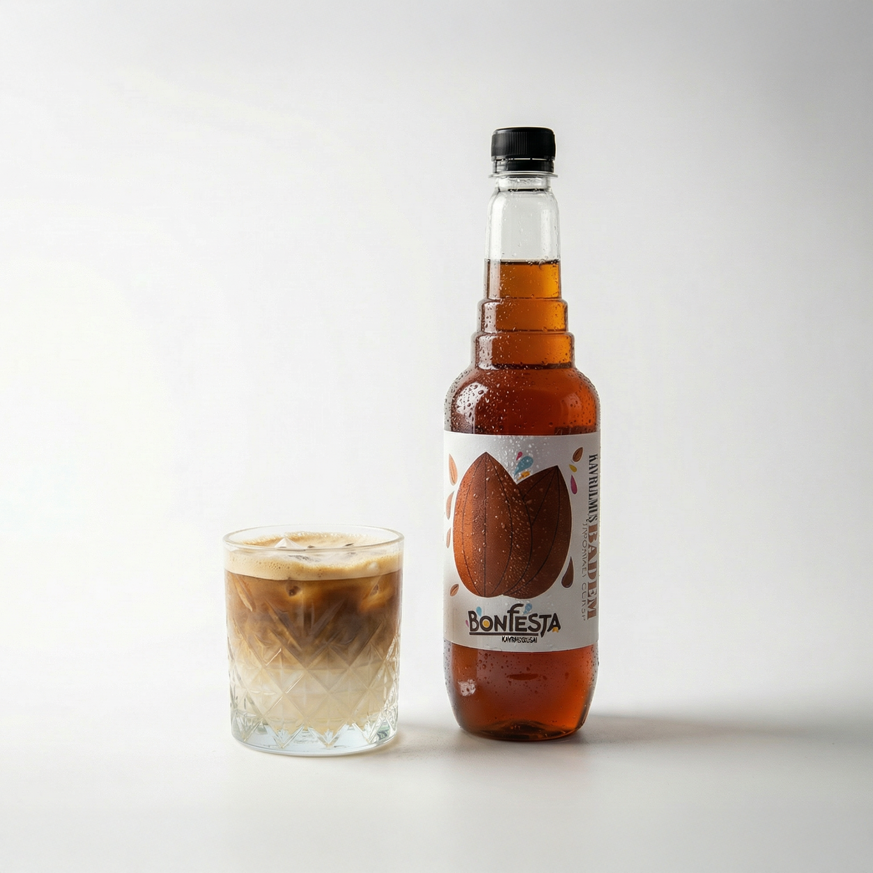 Bonfesta Badem Şurup 750ml – Kahve Şurubu  – Badem Aromalı Şurup