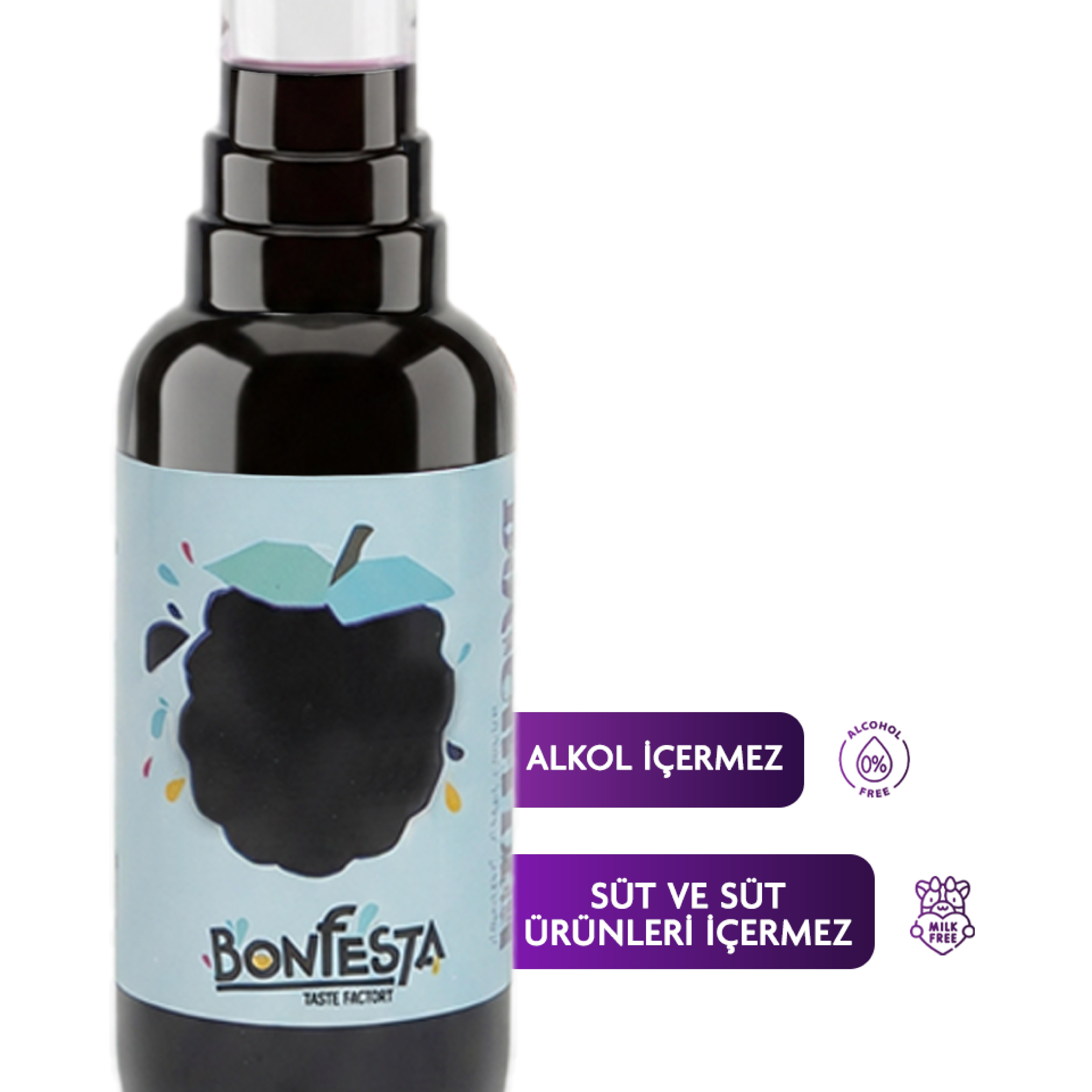 Bonfesta Böğürtlen Şurup 750ml – Aromalı Kahve Şurubu