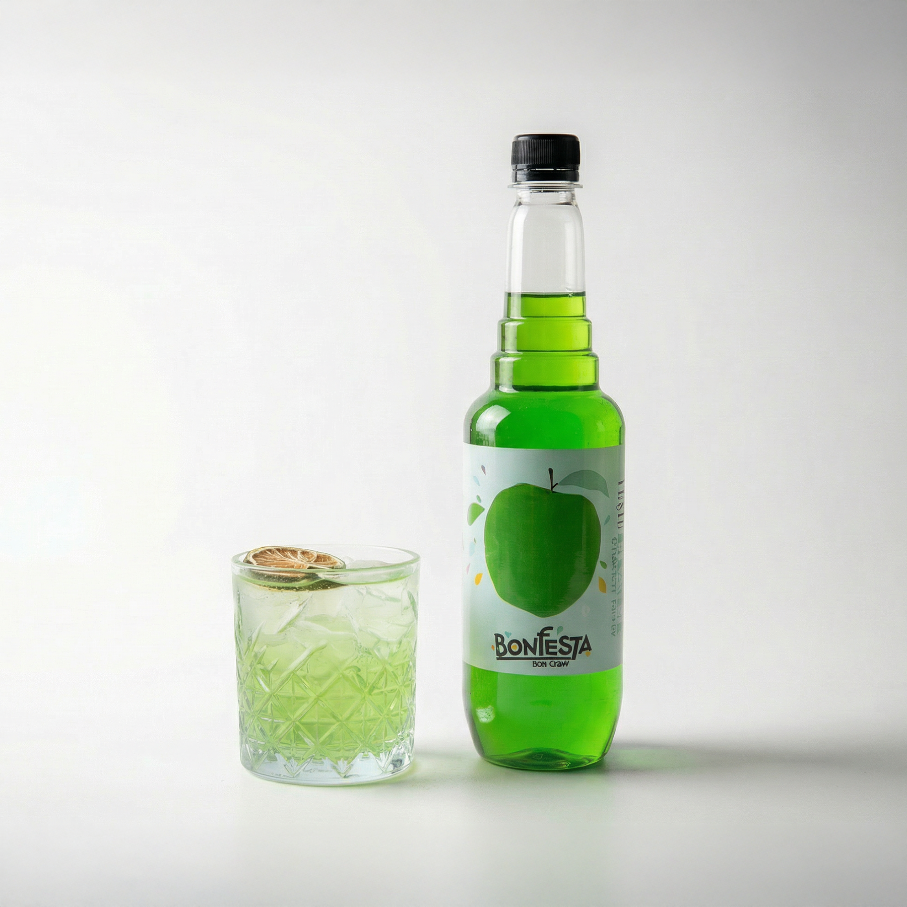 Bonfesta Yeşil Elma Şurup 750ml – Aromalı Şurup – Kokteyl Şurubu