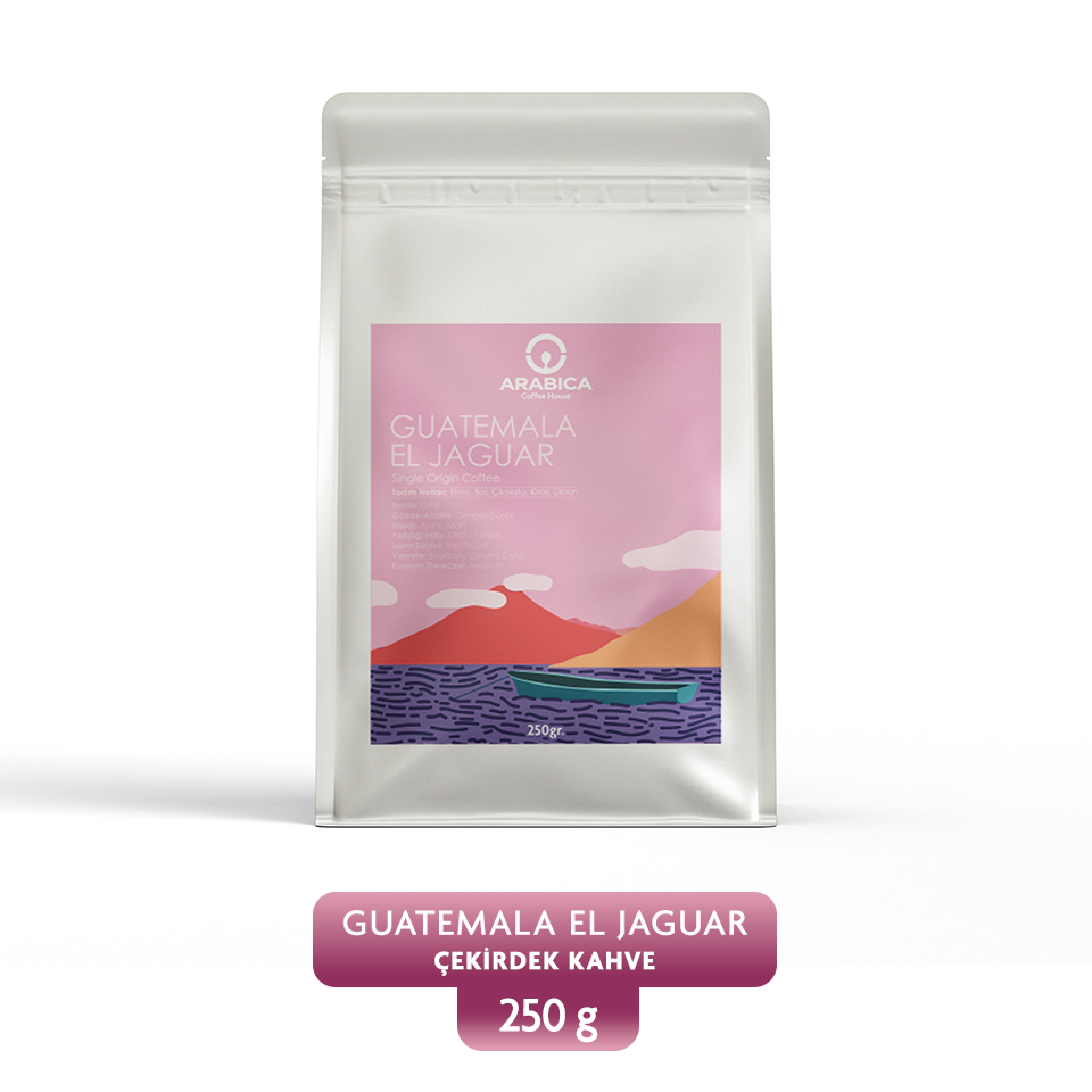 Guatemala El Jaguar 250g Çekirdek Kahve Taze Kavrulmuş