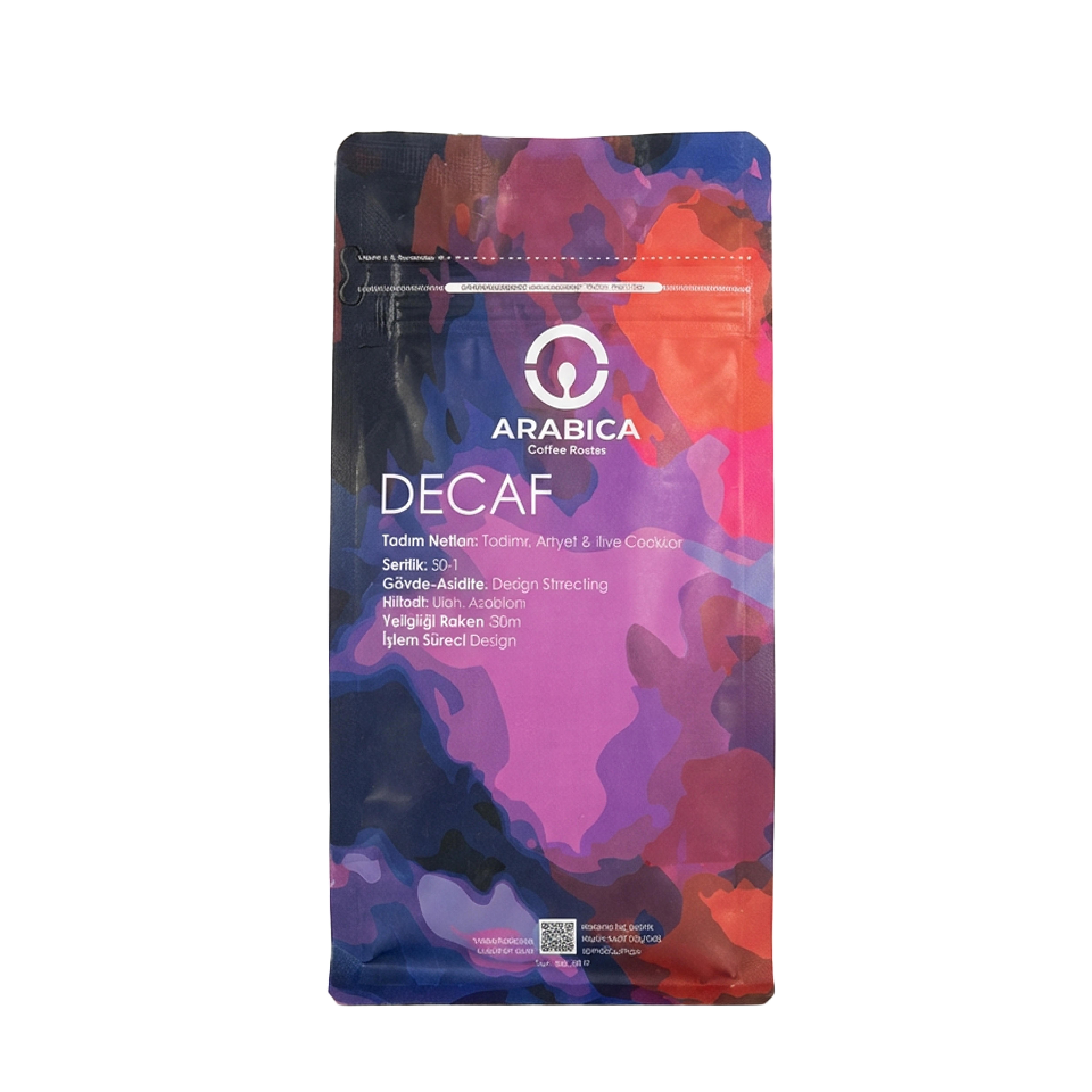 Kafeinsiz Çekirdek Kahve 250g – Decaf Arabica Kahve