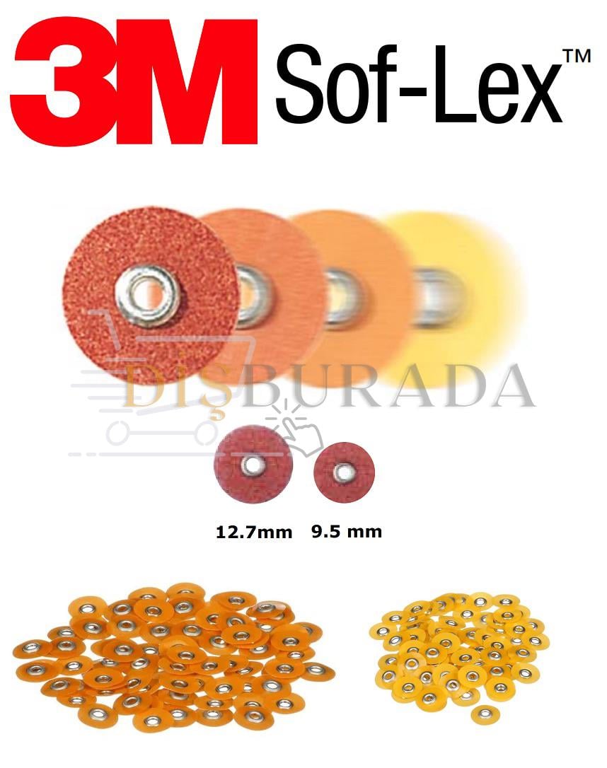 3M Soflex Kompozit Bitim Cila 240'Lık  Set240 + Mandrel Ref:2380