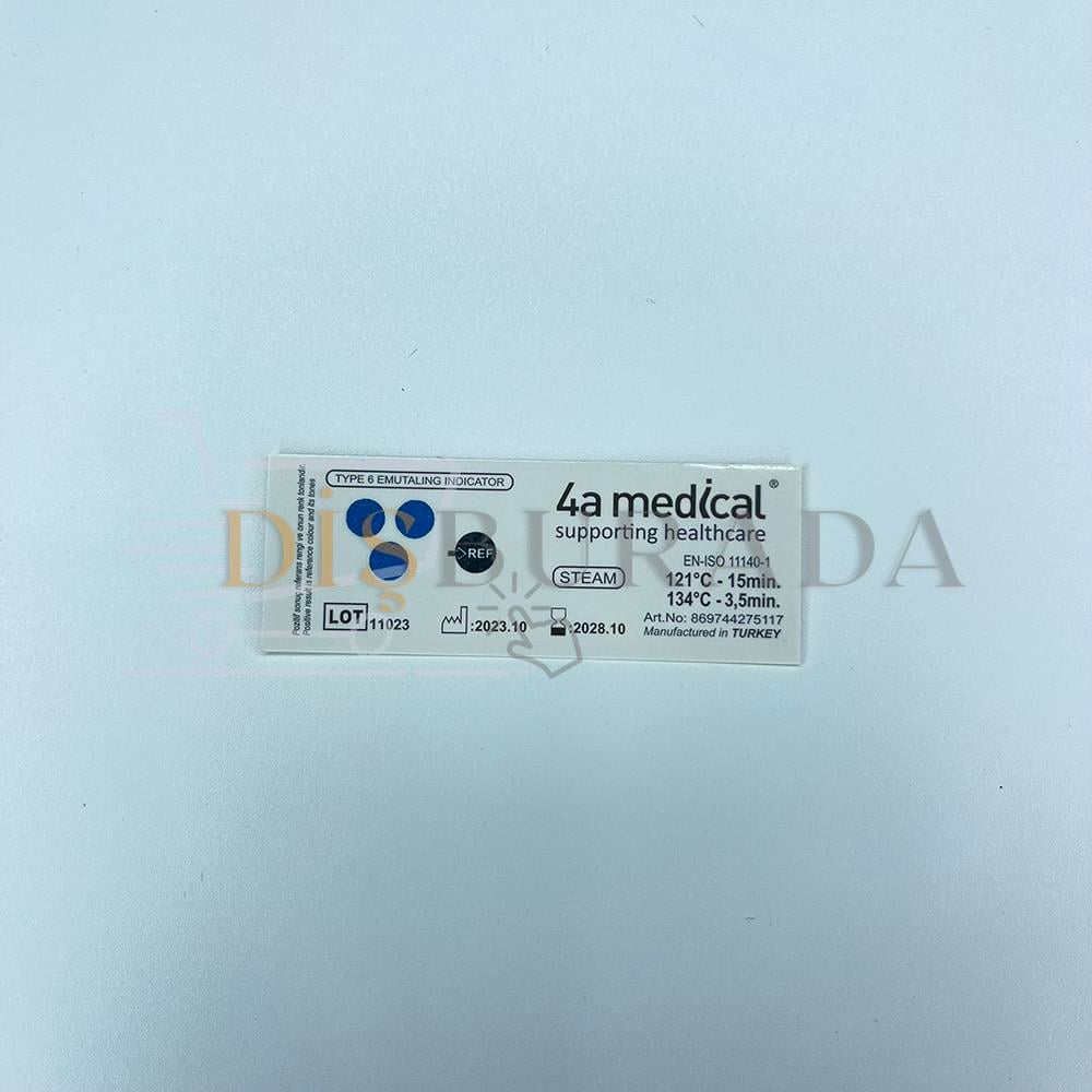 4A Medikal Buhar Kimyasal İndikatör Class 6 - 3,5 Dk 250'Li 