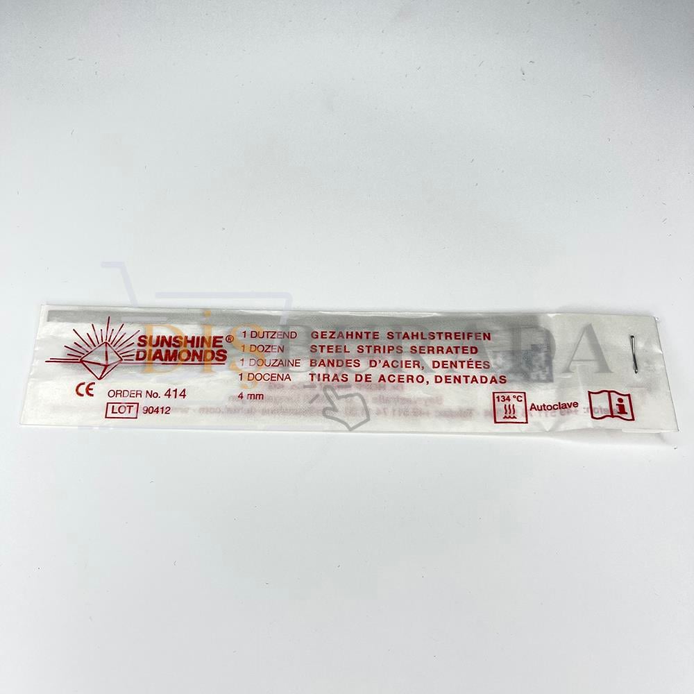 Çift Taraflı Metal Zımpara Testere 4Mm - 414 (Kırmızı)