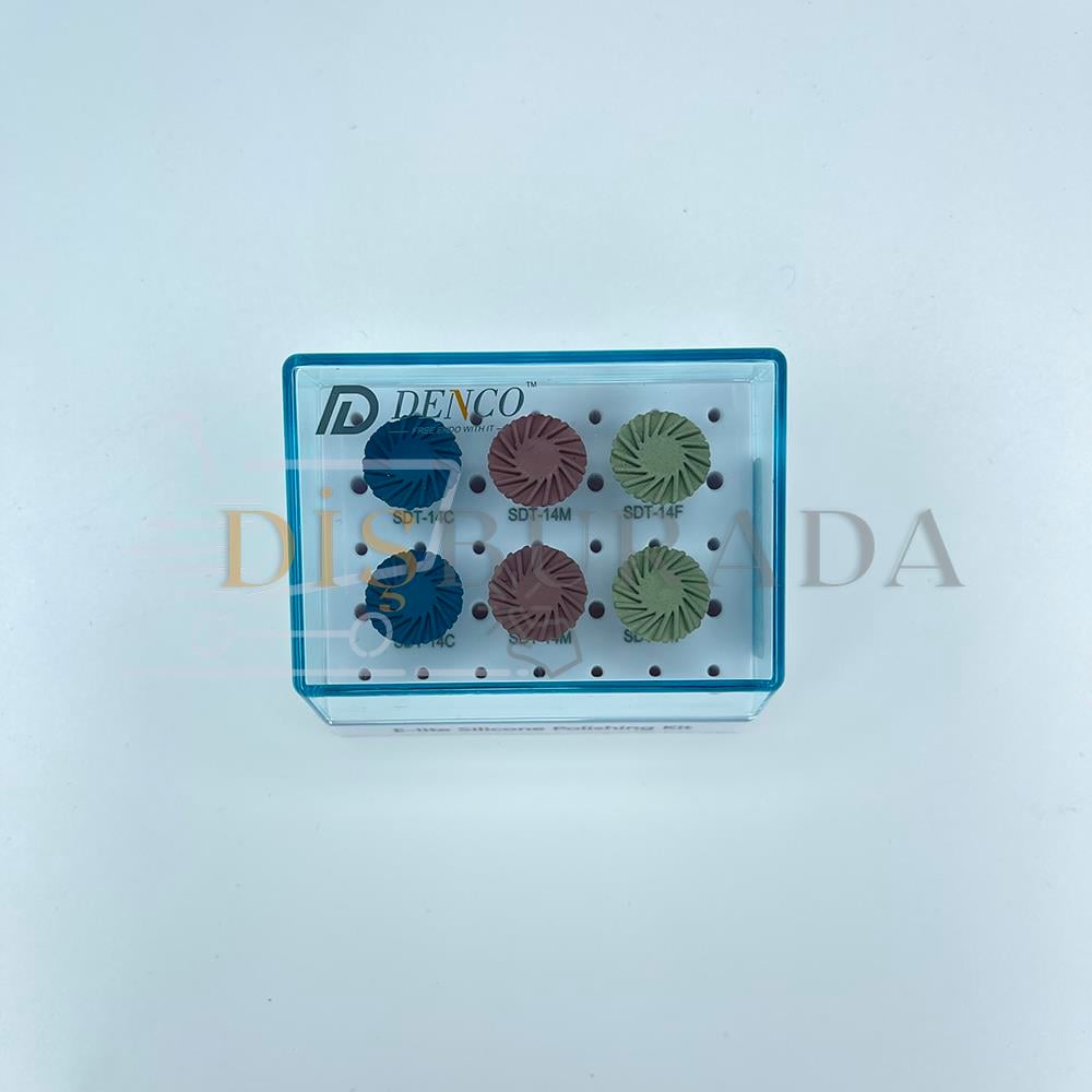 Denco E-Lite Composite Polishing Kit 6'Lı - Polisaj Kiti