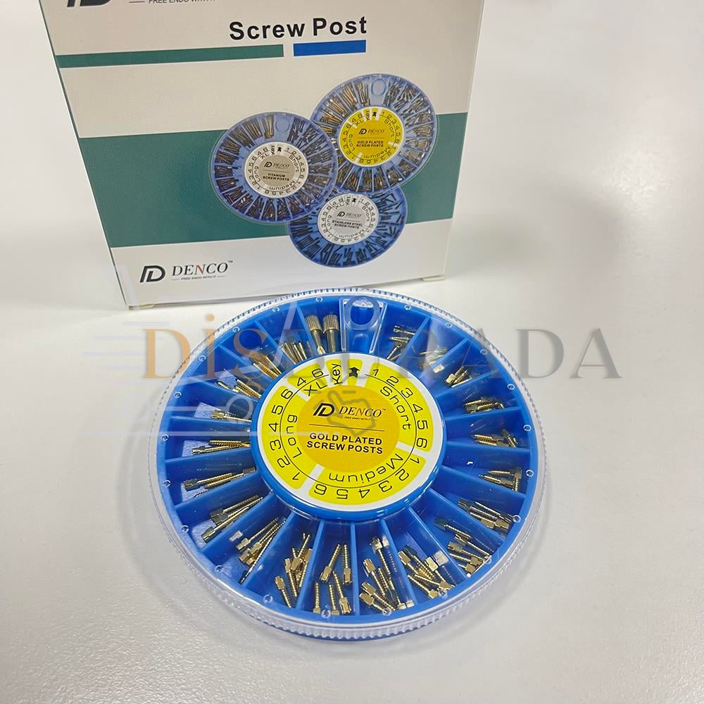 Denco Golden Plated Screw Post-Kit 120Pcs