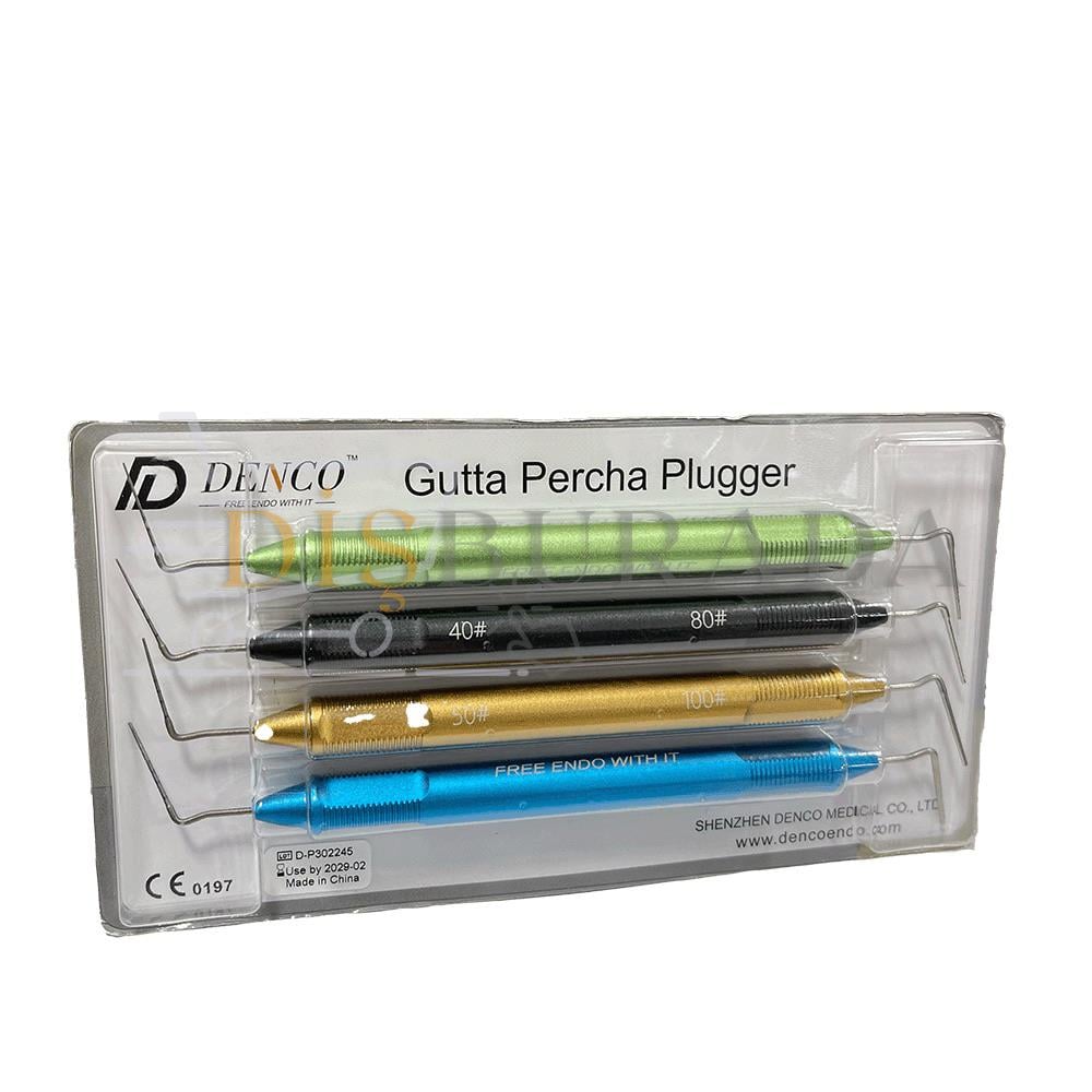 Denco Gutta Percha Plugger Set 4'lü