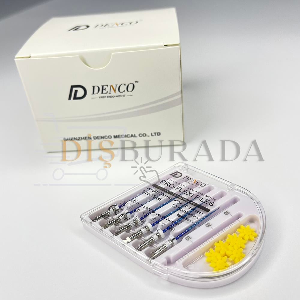 Denco Pro Flexi Files Blue Endomotor Eğesi