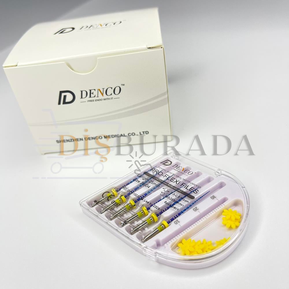 Denco Pro Flexi Files Blue Endomotor Eğesi