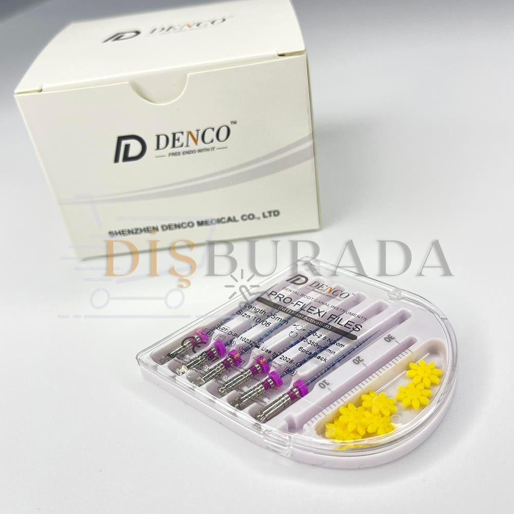 Denco Pro Flexi Files Blue Endomotor Eğesi