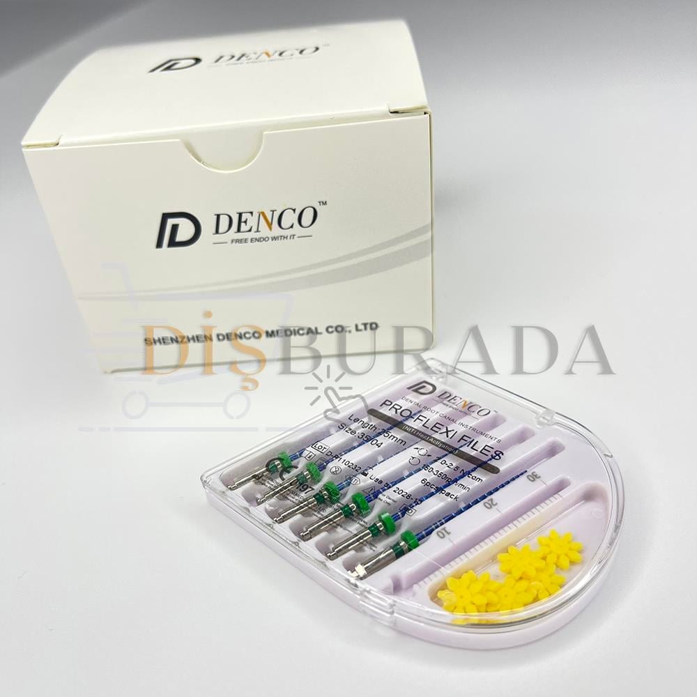 Denco Pro Flexi Files Blue Endomotor Eğesi
