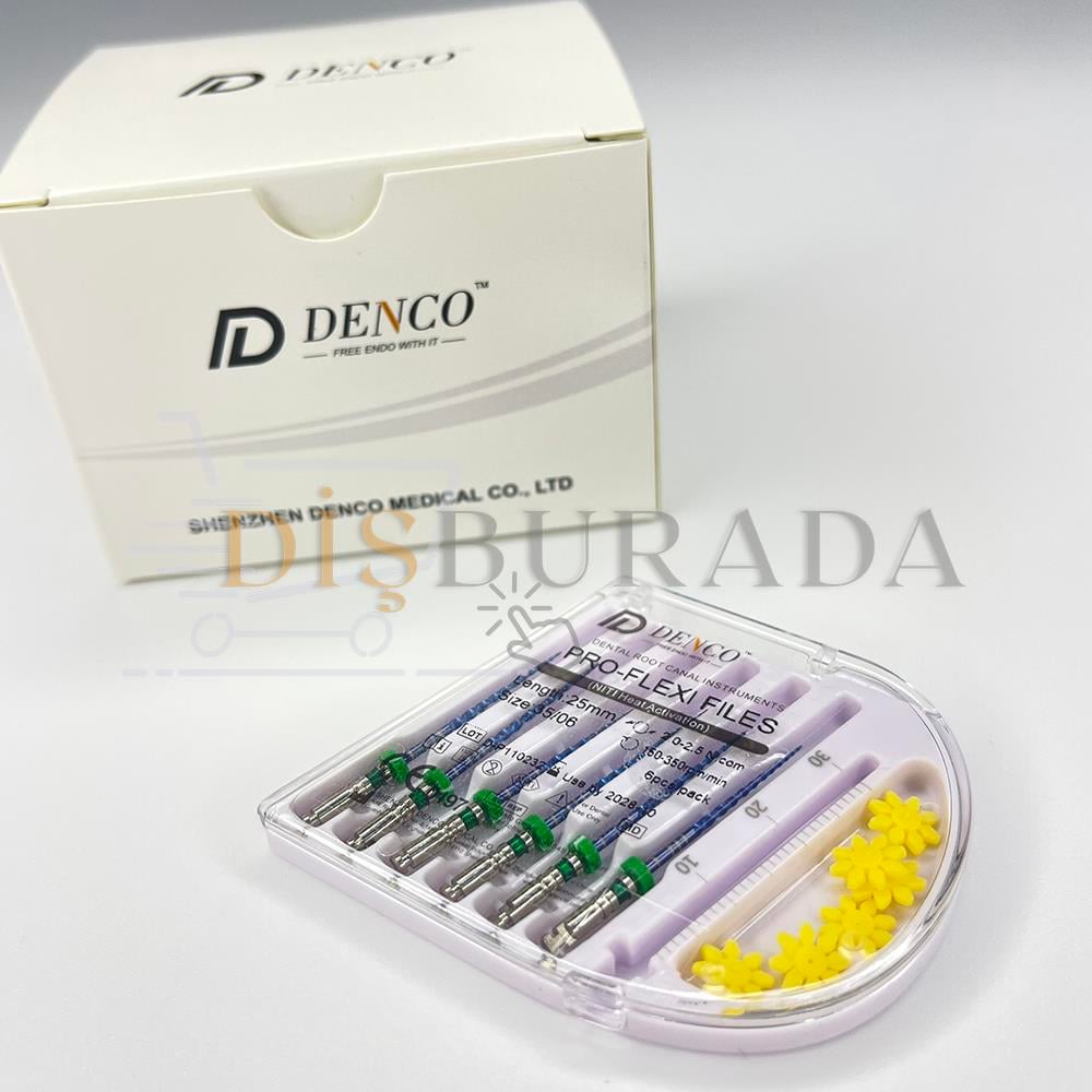 Denco Pro Flexi Files Blue Endomotor Eğesi