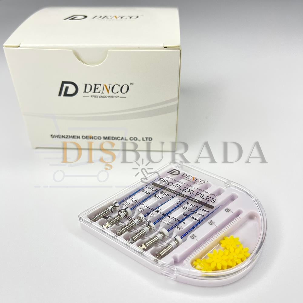 Denco Pro Flexi Files Blue Endomotor Eğesi