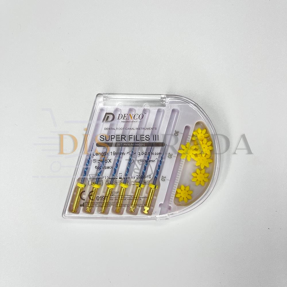 Denco Super Files Iıı Blue - 19 Mm Sx Isıl İşlem Görmüş Esnek Kanal Eğesi